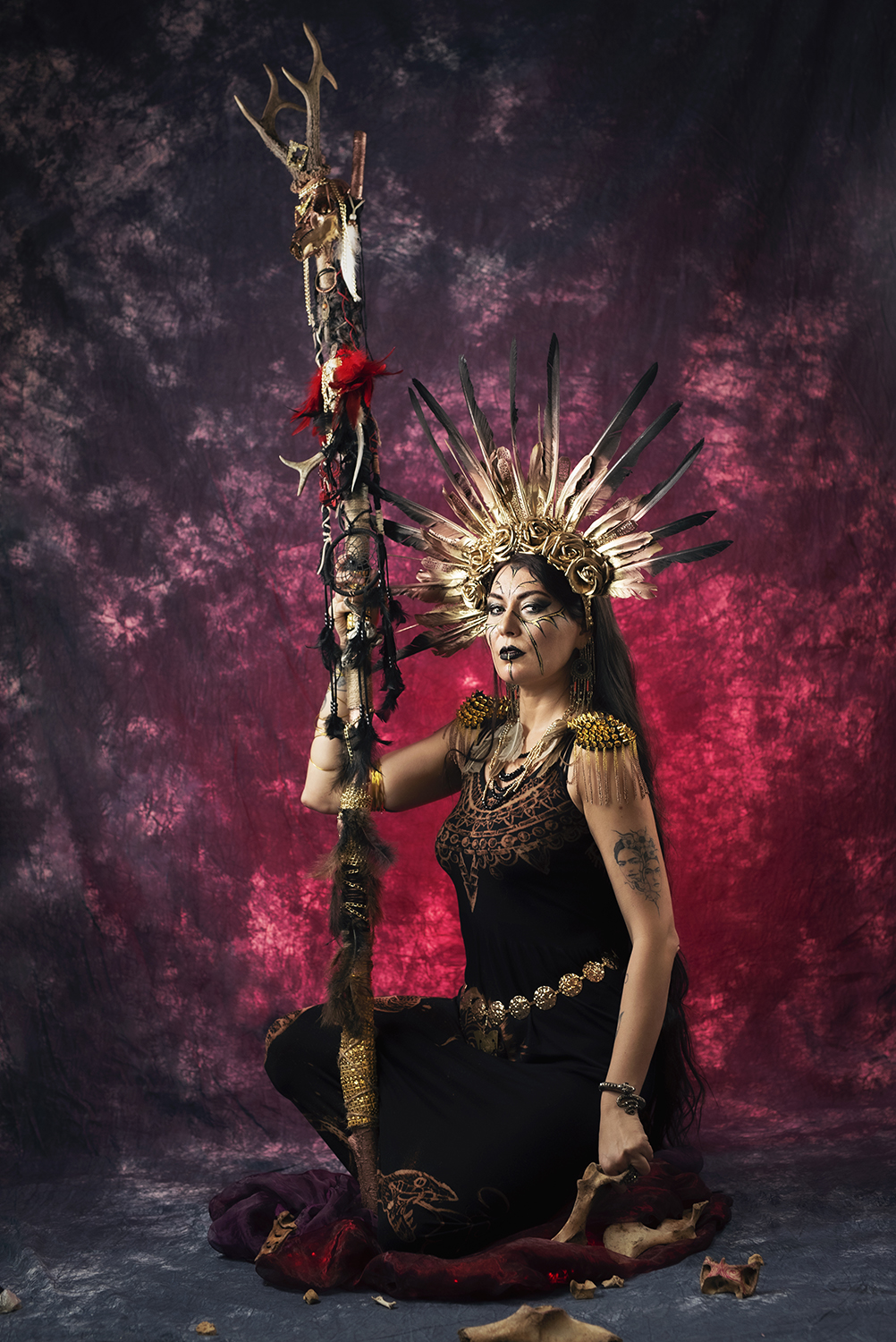Stylizowany portret w teatralnym kostiumie